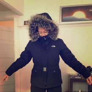 North Face Short Belted Coat